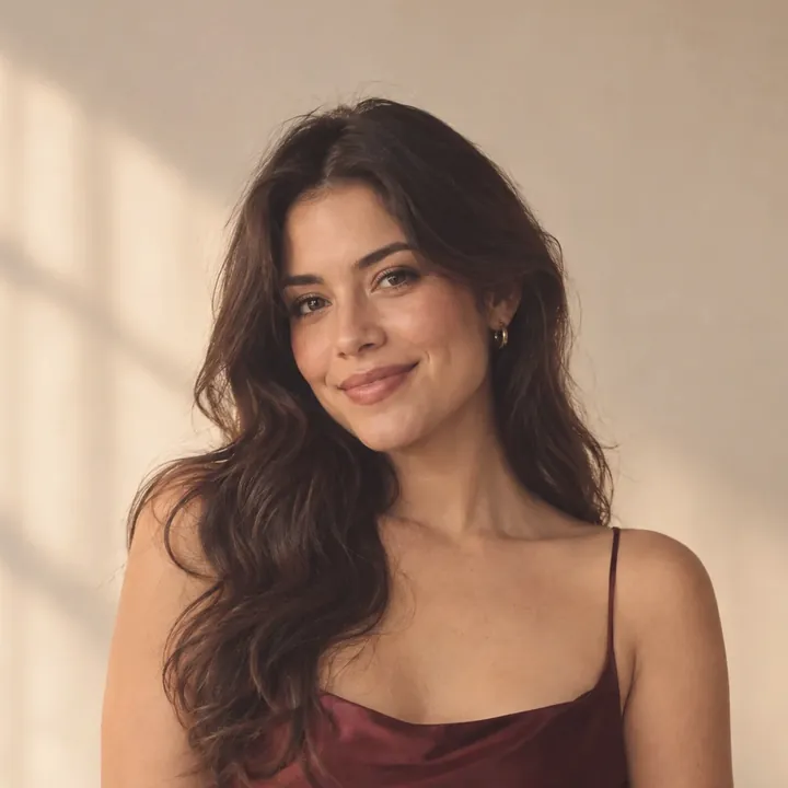 Retrato de muestra sonriendo